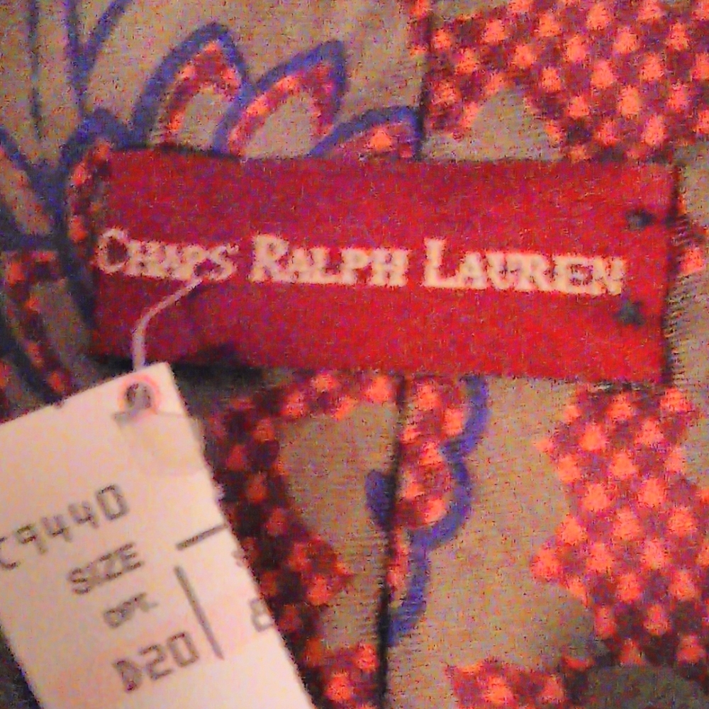 Chaps Red Patterned Men's Tie